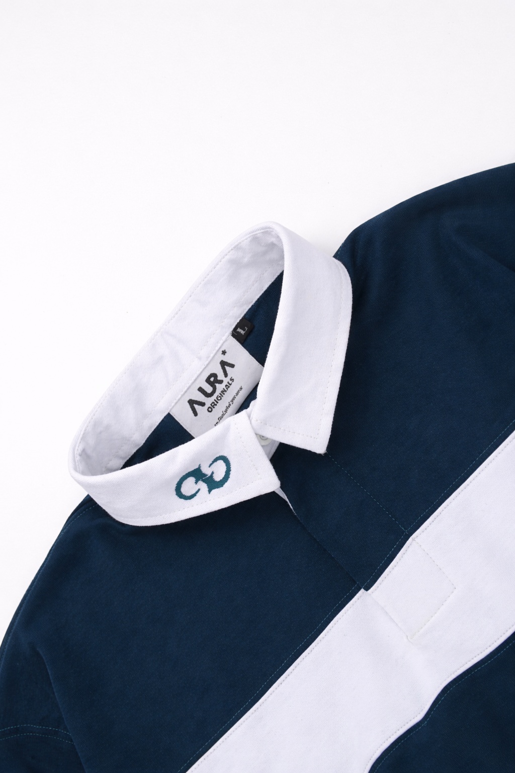 AURA  RUGBY POLO (Navy/White)