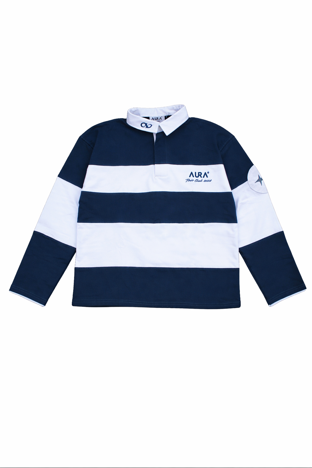 AURA  RUGBY POLO (Navy/White)