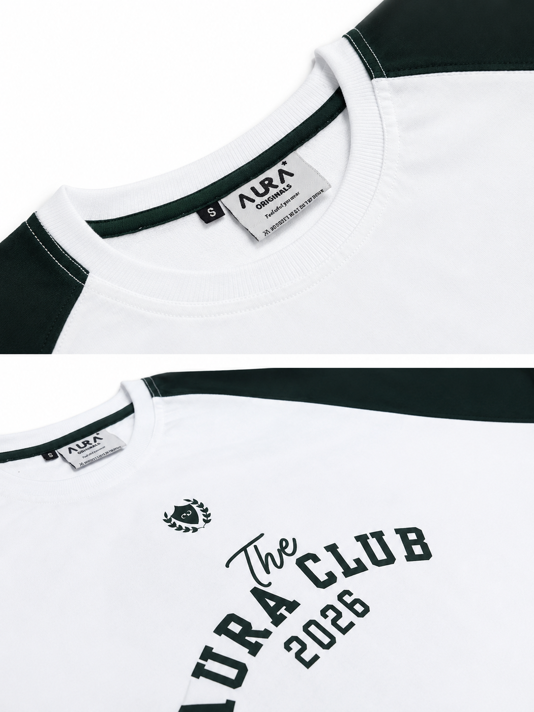 White-green Aura*Club tee