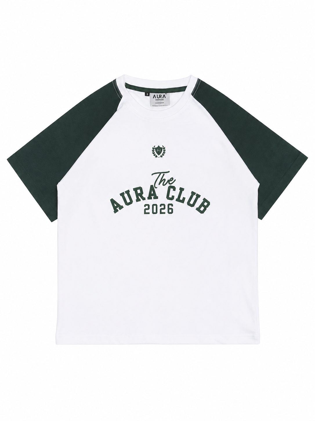 White-green Aura*Club tee